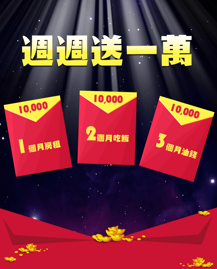 週週送一萬